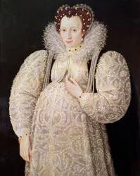 Ukjent dame, ca. 1595-1600 (panel)